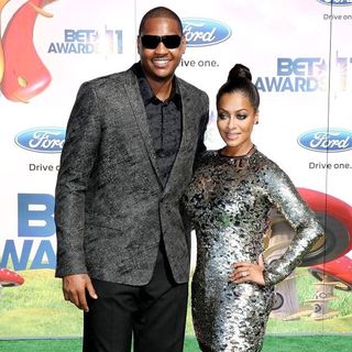 Carmelo Anthony, La La Vazquez in BET Awards 2011
